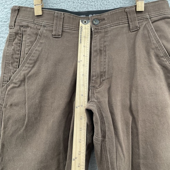 CAT Working Pants Mens 32x31* Brown Workwear Canvas Y2K Skate Caterpillar Street - Picture 5 of 12